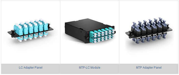 Paneles comunes de conexión de fibra utilizados en centros de datos